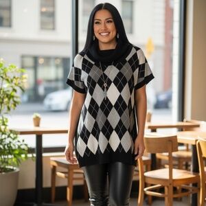 Get preppy and turn some heads in this sweater dress!